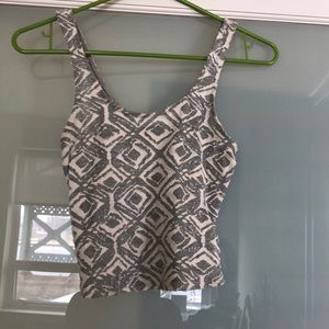 Gray and white urban outfitters crop top